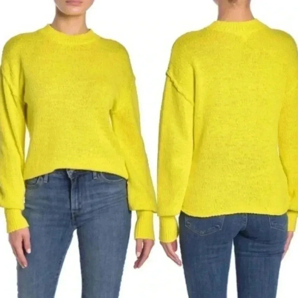 Abound Nordstrom Hot Pink Meadow Drop Shoulder Sweater - Picture 6 of 6